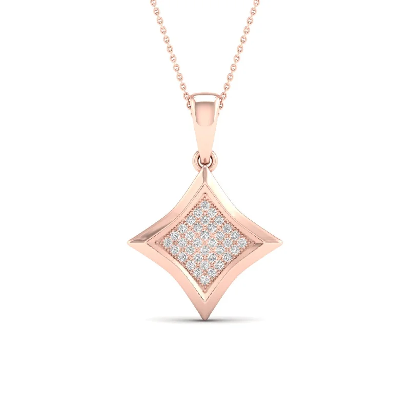 10K 0.10CT Diamond Pendant