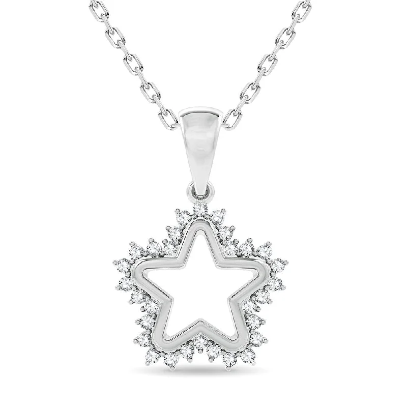 10K 0.20CT Diamond Pendant