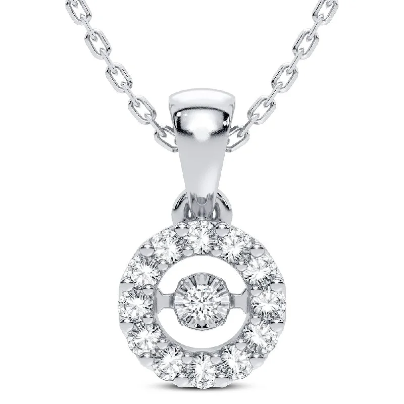 14K 0.12CT DIAMOND PENDANT