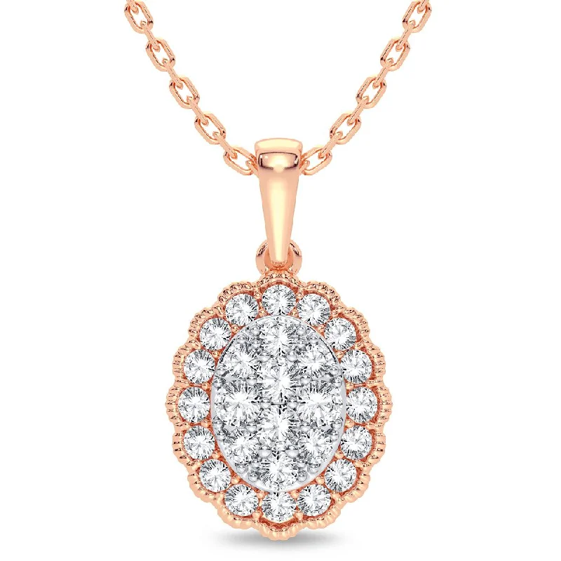 14K 0.33CT Diamond Pendant