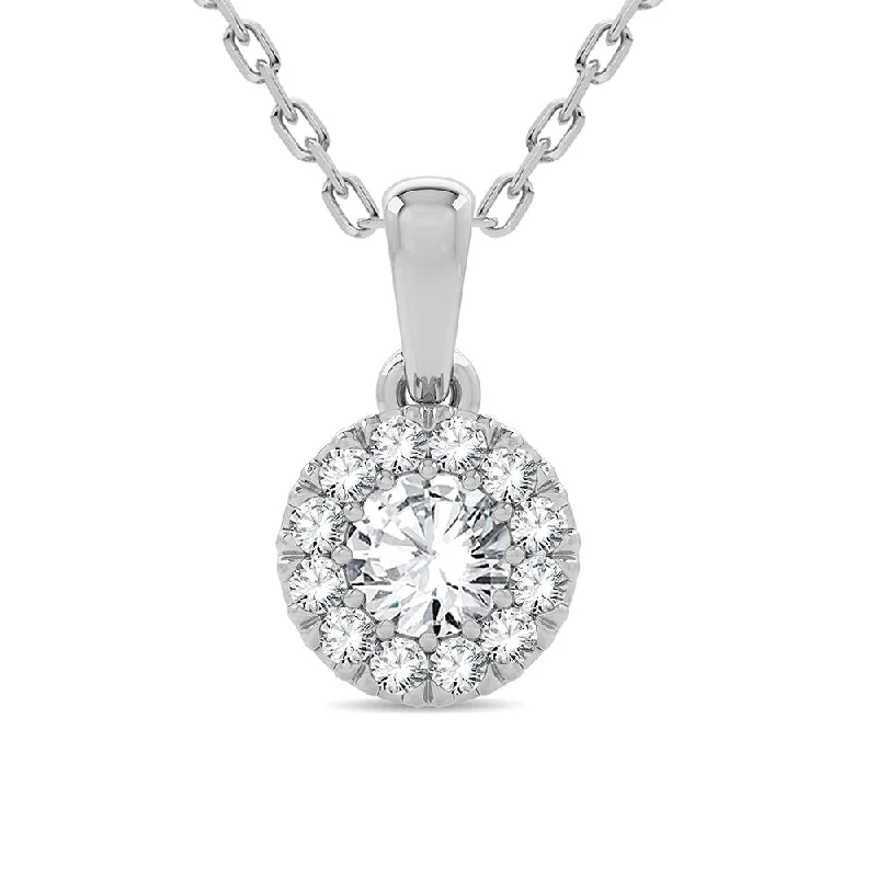 14K 0.33CT Diamond Pendant