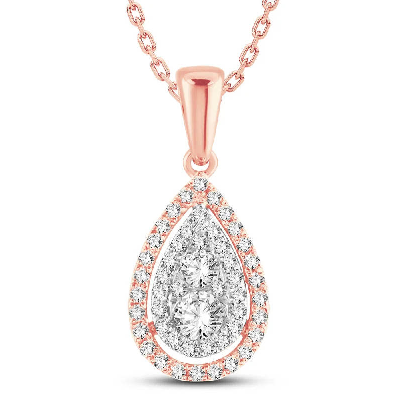 14K 0.40CT Diamond Pendant