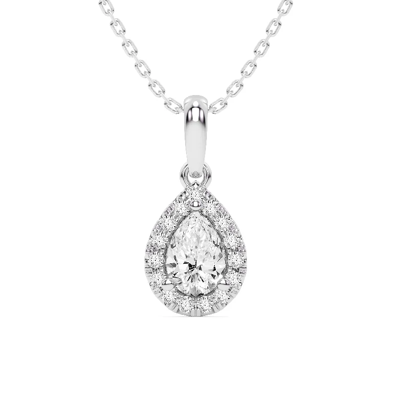 personalized ring with name 14K 0.62ct Lab Grown Pendant