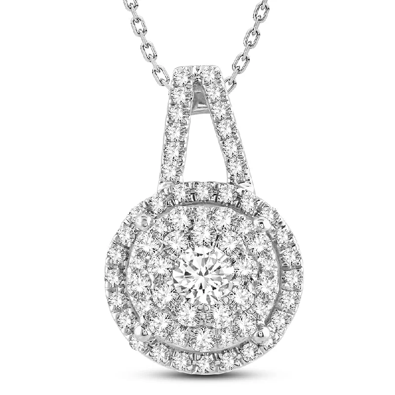 14K 1.00 Diamond Pendant