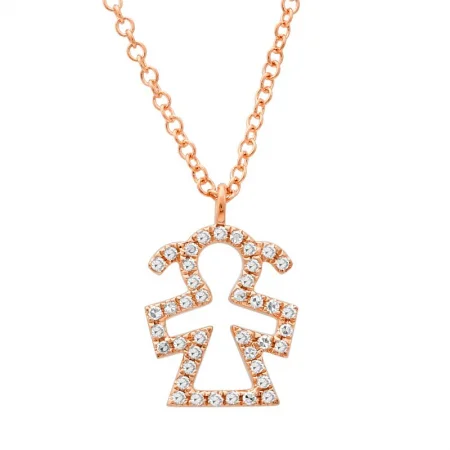opal gemstone halo ring 14k Rose Gold Diamond Girl Necklace