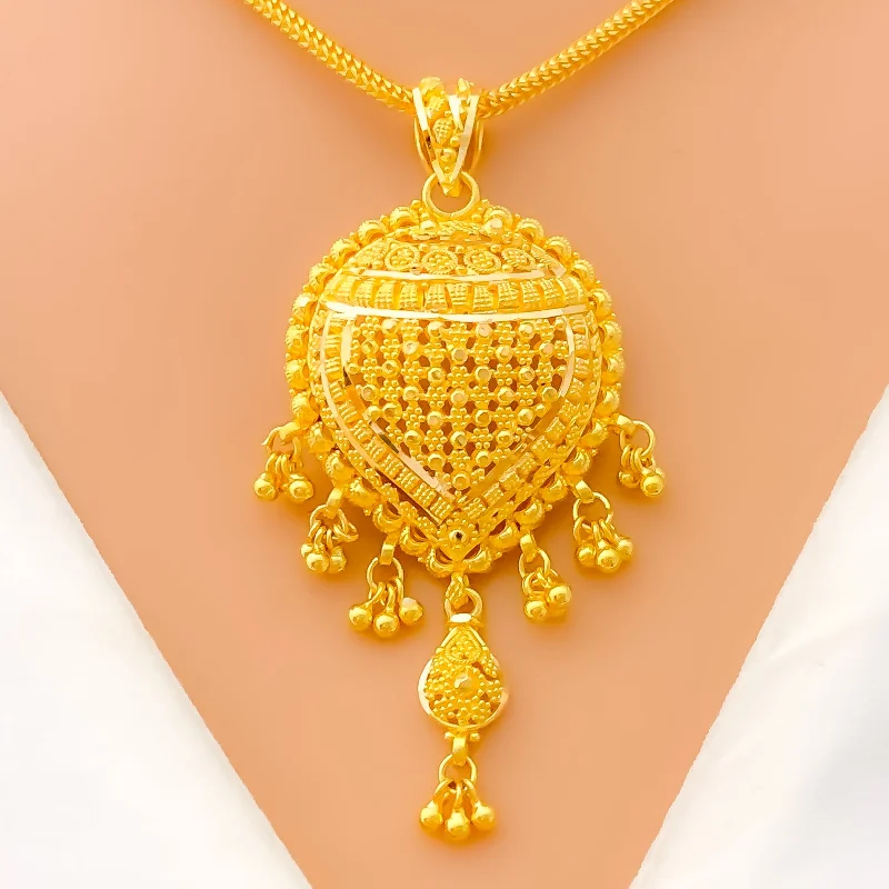 Decadent Dangling  22k Gold Pendant