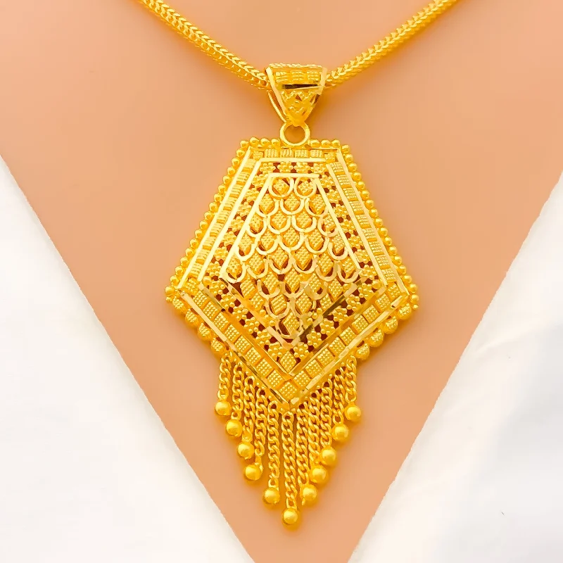 Majestic Dangling 22k Gold Pendant