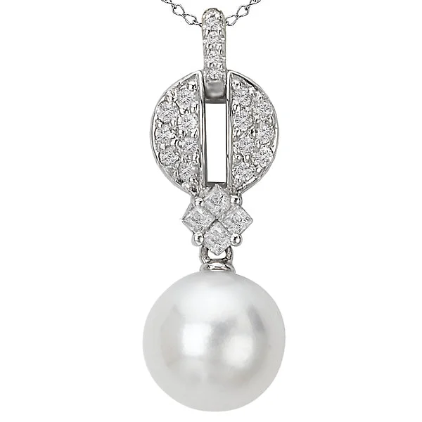 Pearl and Diamond Pendant