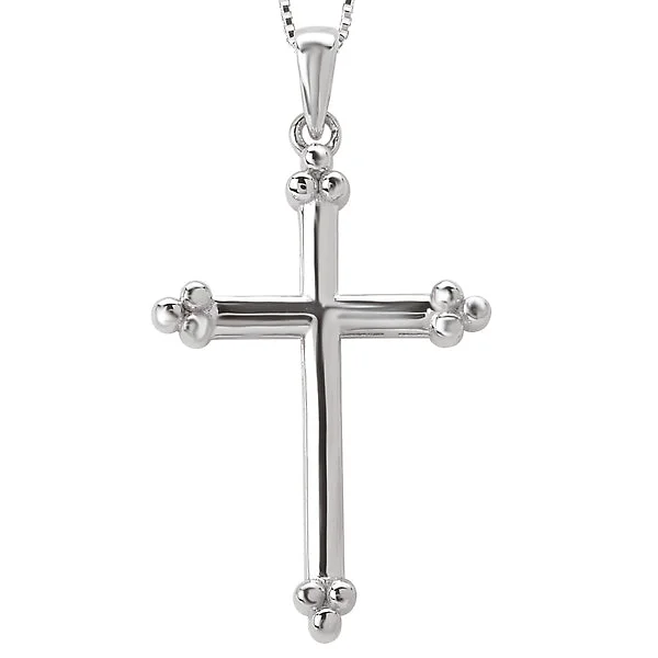 White Gold Cross Pendant