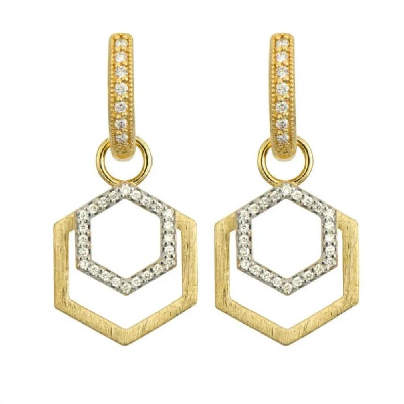 Jude Frances Open Hexagon Earring Charms