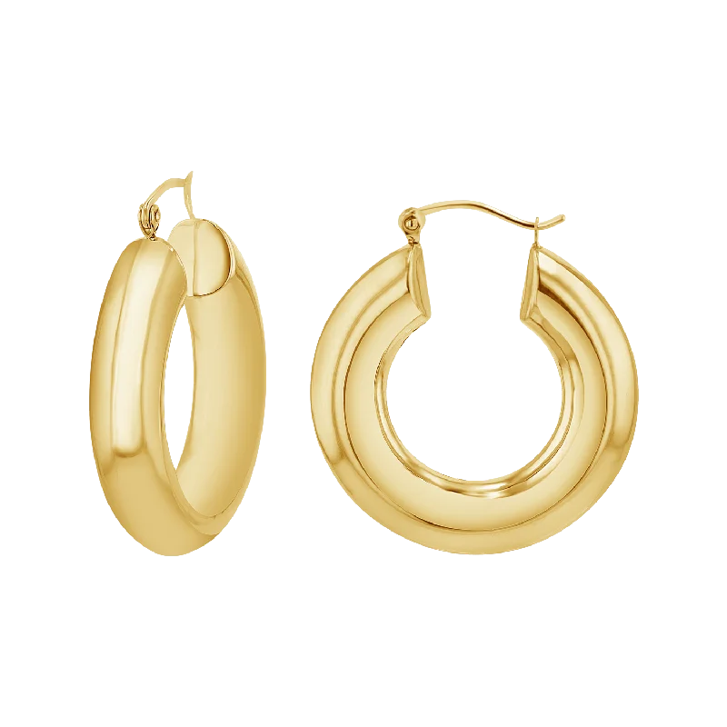 6mm Chunky Hoop Earrings