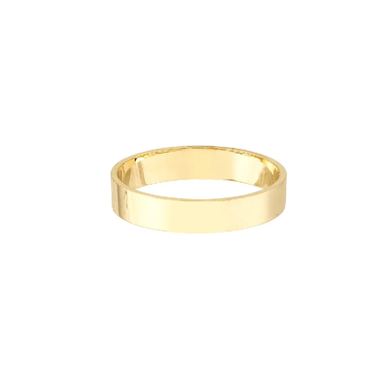 14K Yellow Gold High Polished Band