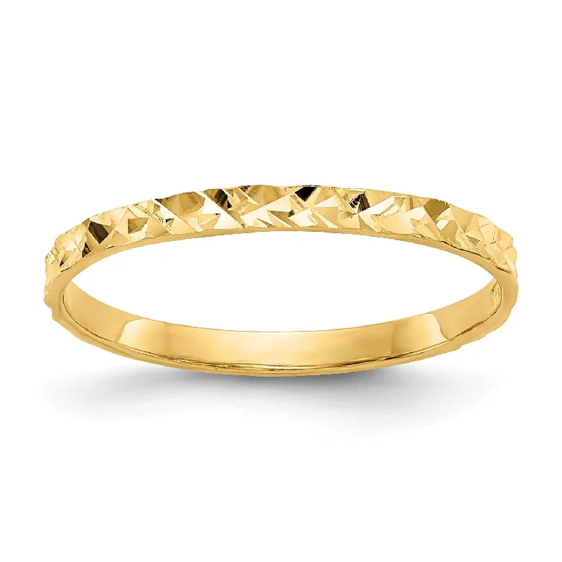 14KT Yellow Gold Childrens Ring; Size 3