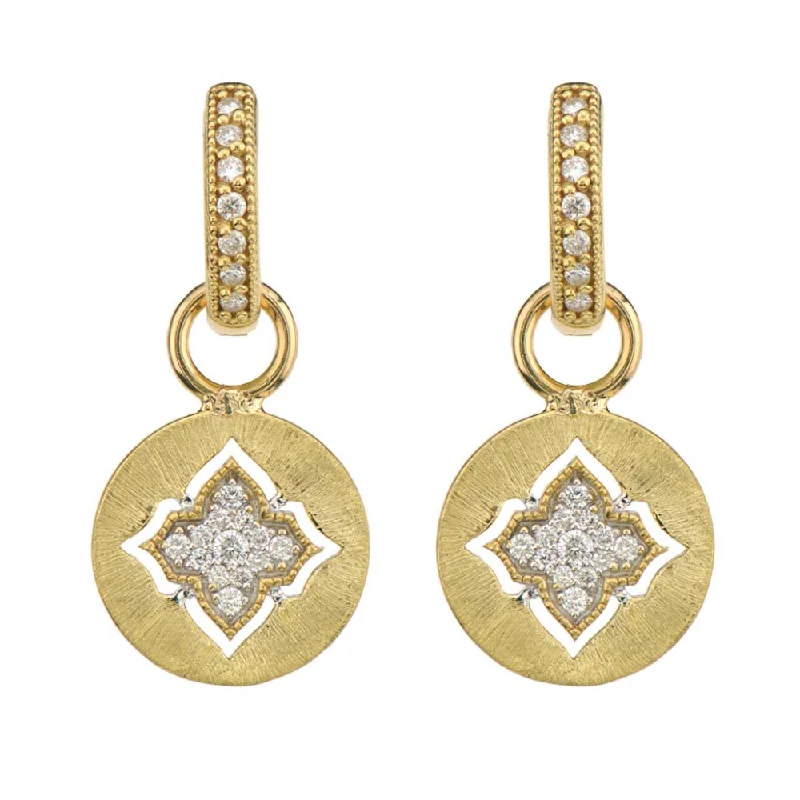 Jude Frances Moroccan Quatrefoil Disc Earring Charms