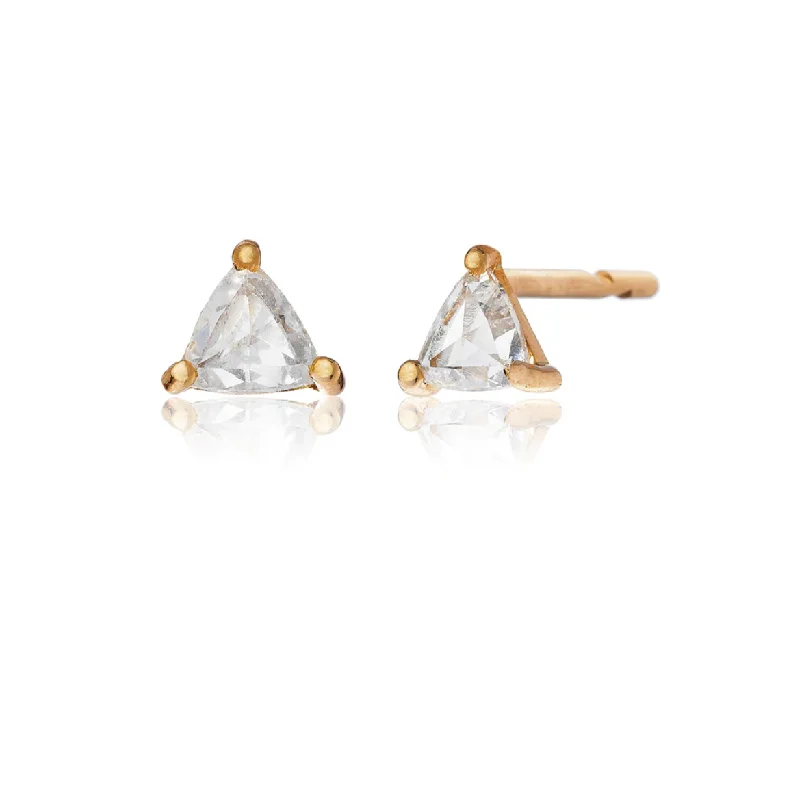 Sethi Couture Taara Trillion Rose Cut Diamond Stud Earrings