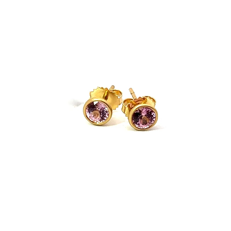 Kimberly Collins Pink Sapphire Studs