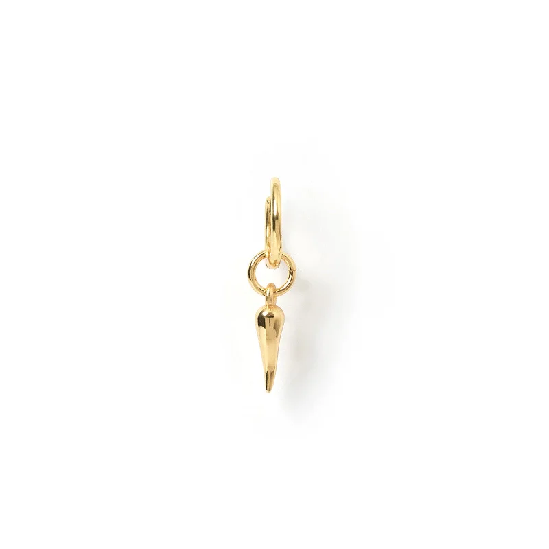 Cornicello Gold Single Charm Earring - Small