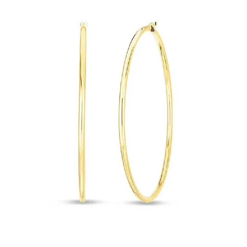 Roberto Coin 18k Yellow Gold Hoop Earrings