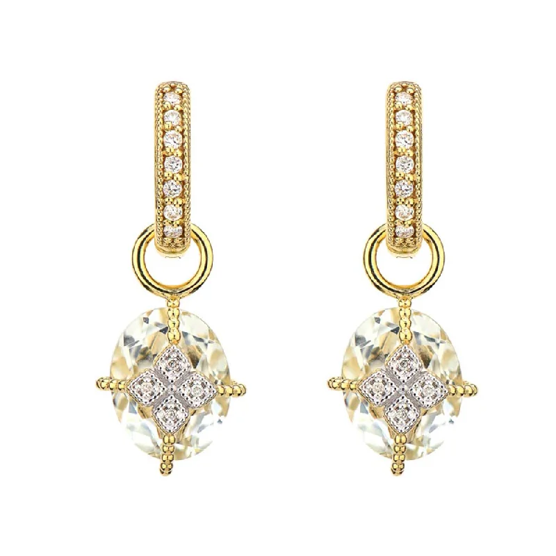 Jude Frances Lisse Oval Stone Lacey Kite Earring Charms