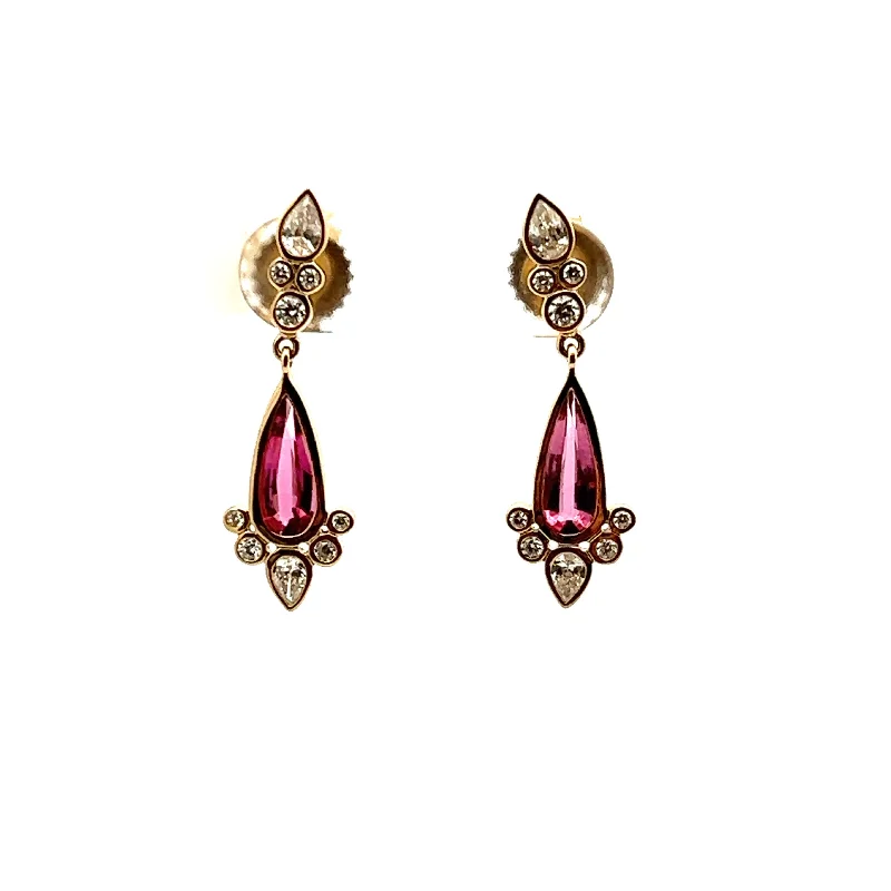 Kimberly Collins Pink Tourmaline Earrings