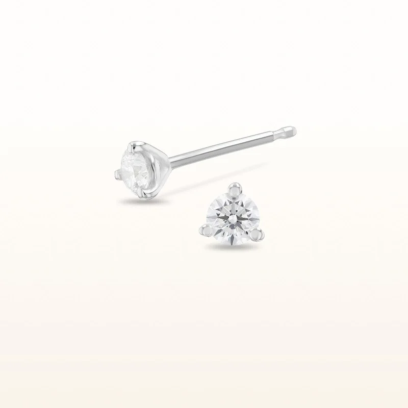 Martini Style Diamond Stud Earrings