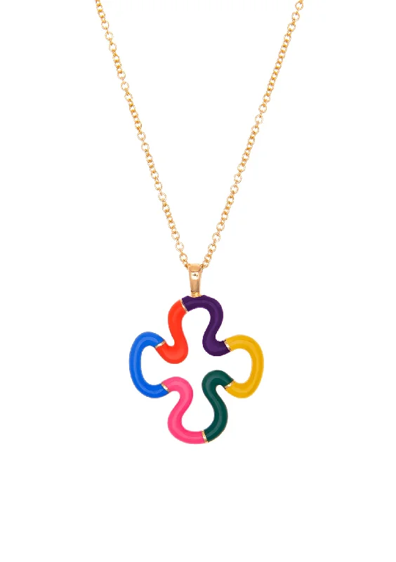 B Multicolored Pendant