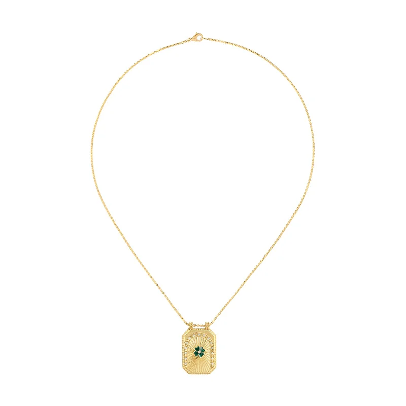 Clover Scapular Necklace