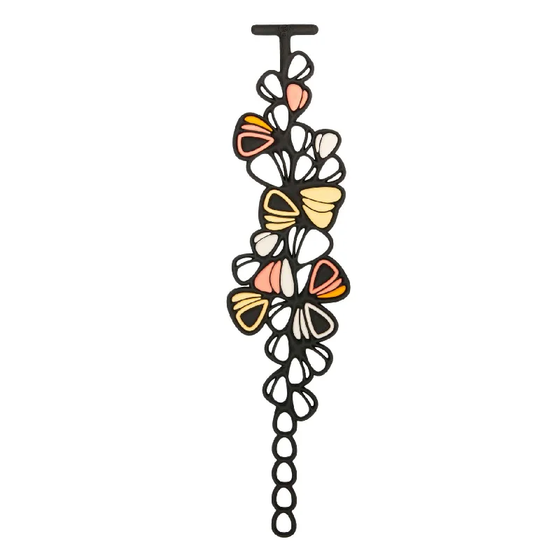 minimalist crystal quartz ring Dahlia Bracelet, Peach