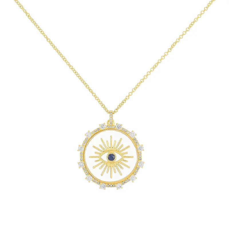 Floating Evil Eye Necklace