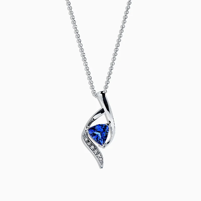 Nahla Siri 14K White Gold Tanzanite & Diamond Pendant, 1.46 TCW