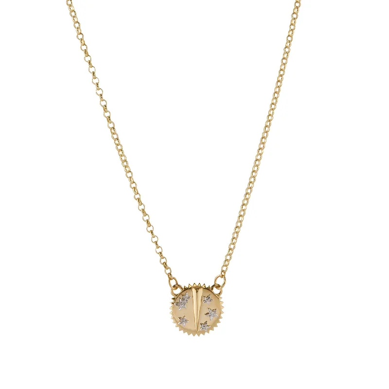 celestial zodiac sign necklace Mini Stationary Necklace - Resilience