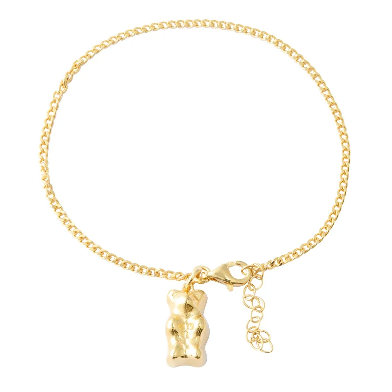 Gummy Pendant Bracelet - Naked Gold