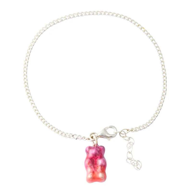 Gummy Pendant Bracelet - Ombre Plum