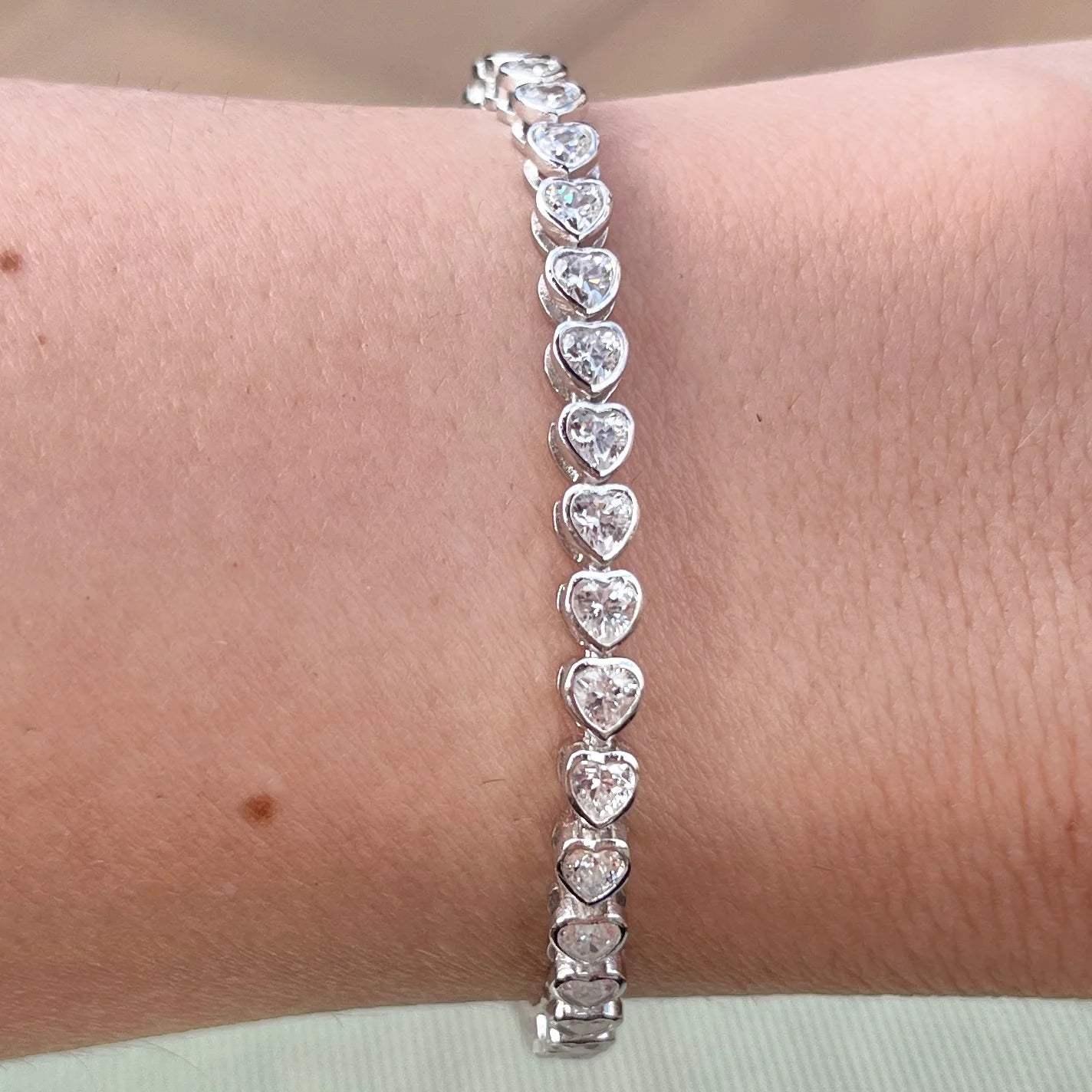 amethyst gemstone engagement ring HEART BEZEL TENNIS BRACELET