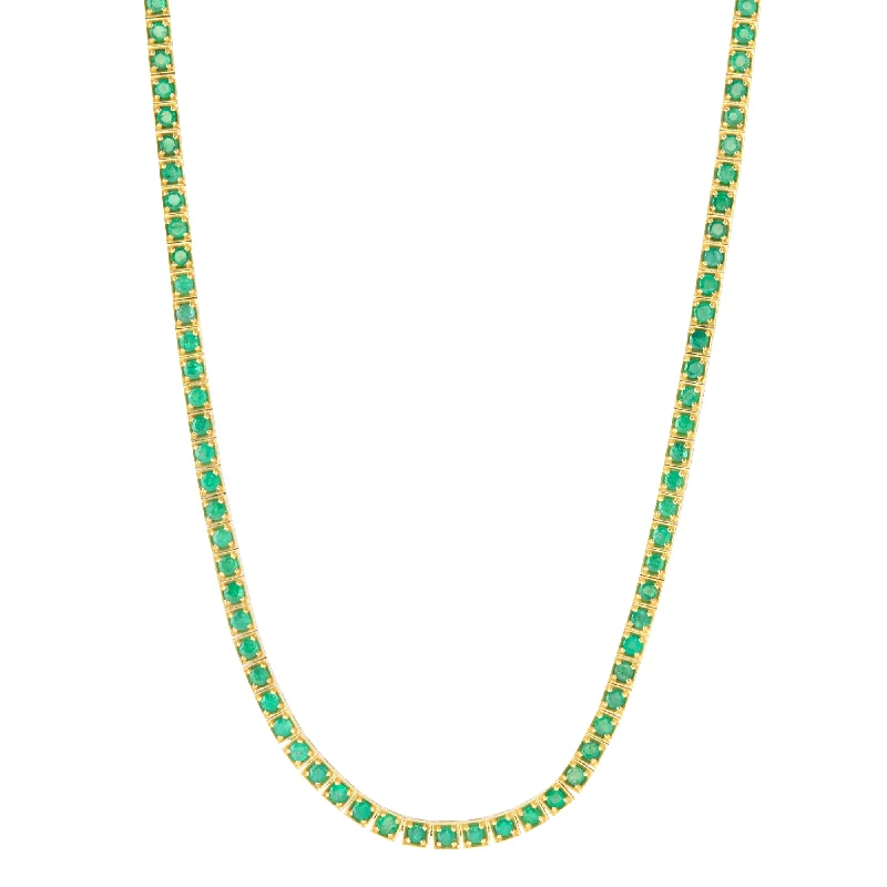 Pickle Ball Necklace - Emerald