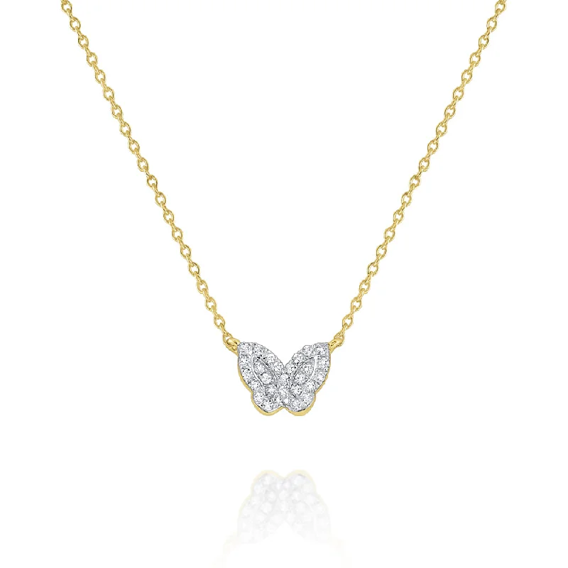 Celtic knot wedding band KC Designs 14k Mini Gold and Diamond Butterfly on an Adjustable 16-18'' Chain