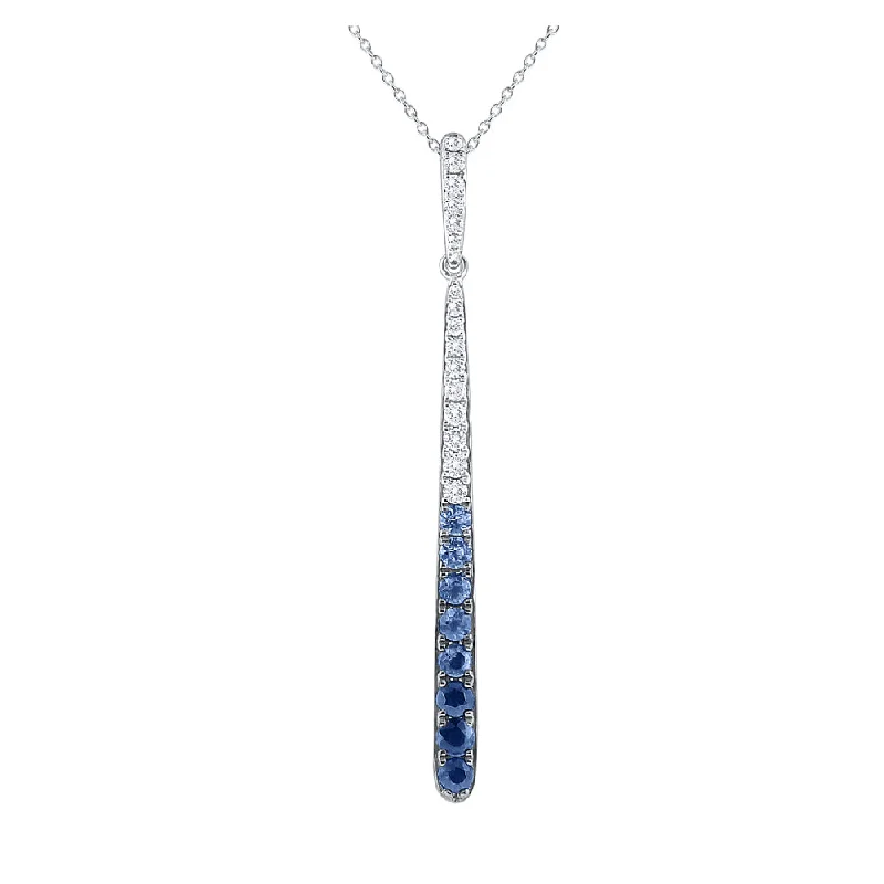 natural turquoise ring handmade KC Designs Blue Ombre  Sapphire & Diamond Pendant on a 16-18'' Chain