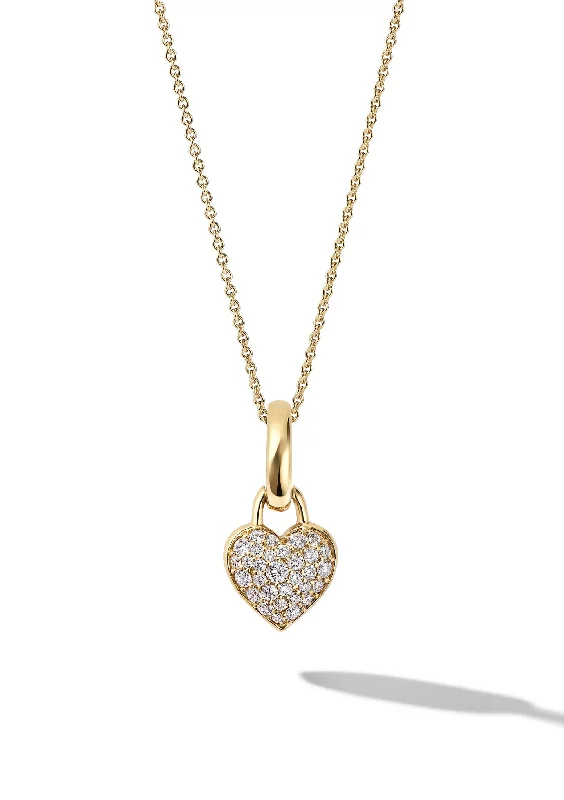 The Diamond Baby Heart Charm Necklace