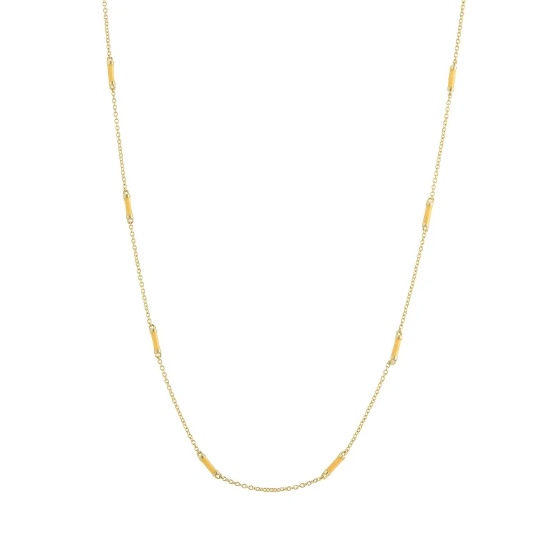 18" Marigold Bar Chain Necklace