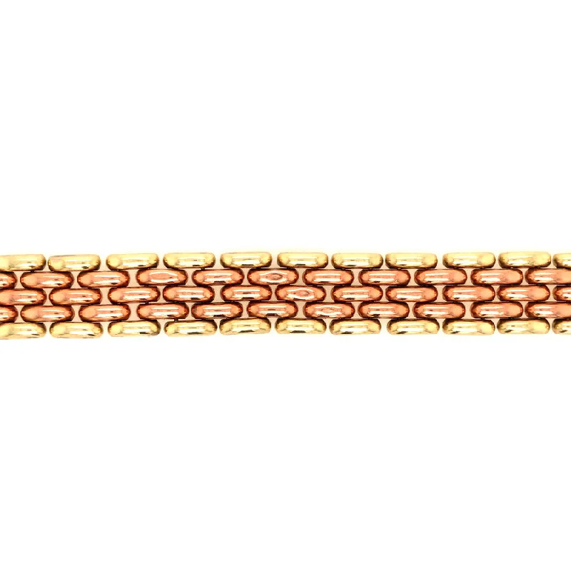 RETRO YELLOW AND ROSE GOLD BRACELET