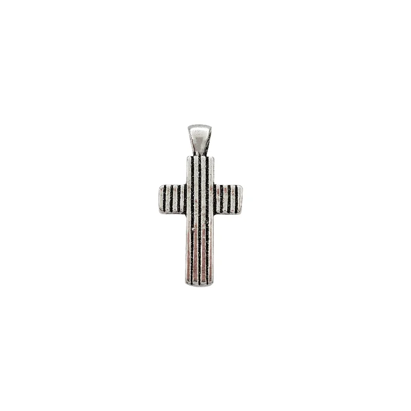 natural turquoise ring handmade Cross Pendant (Silver)