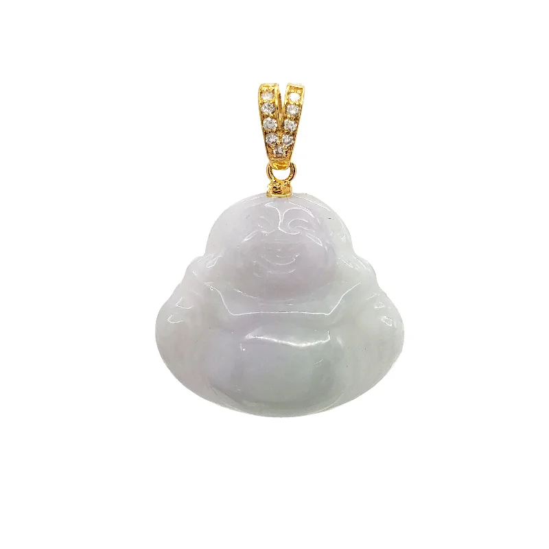 silver dragon claw ring Diamond Jade Pendant (14K)