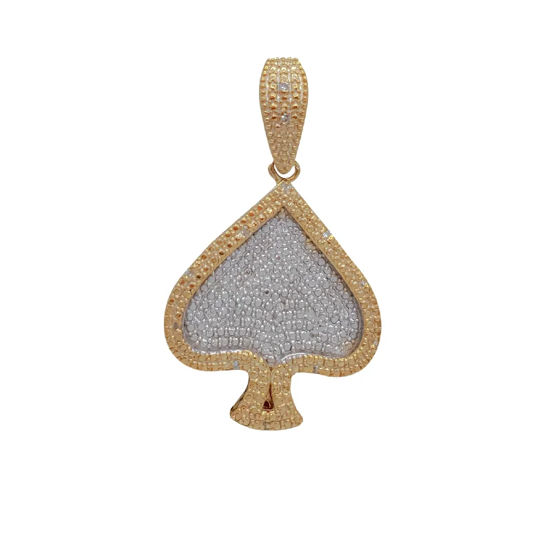dainty beaded stretch bracelet Diamond pendant (10K)