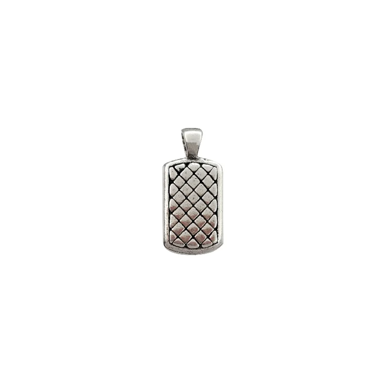 snake chain bracelet gold Dog Tag Pendant (Silver)