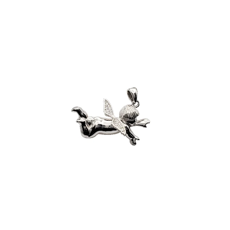silver infinity symbol bracelet Fly Angel Pendant (Silver)