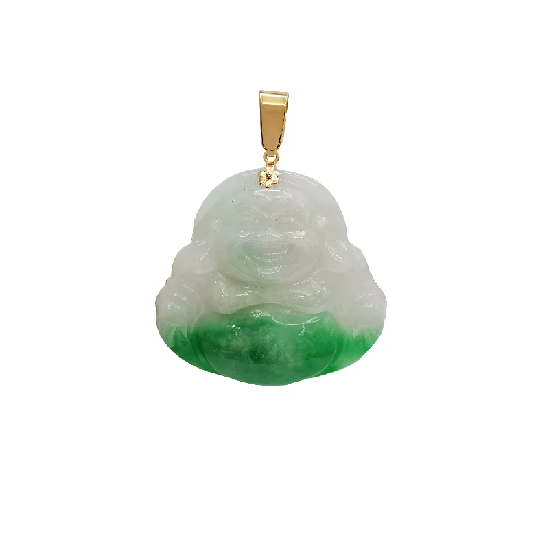 celestial moon and star bracelet Jade Buddha Pendant (14K)