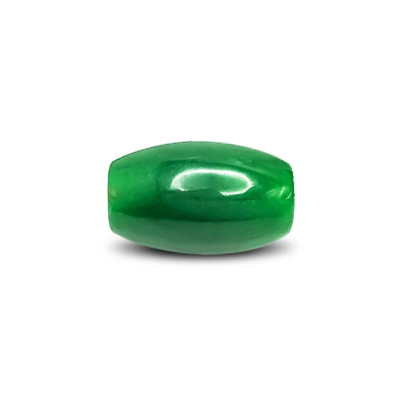 sterling silver arrow ring Dark Green Jade Cylinder Barrel Slider Charm