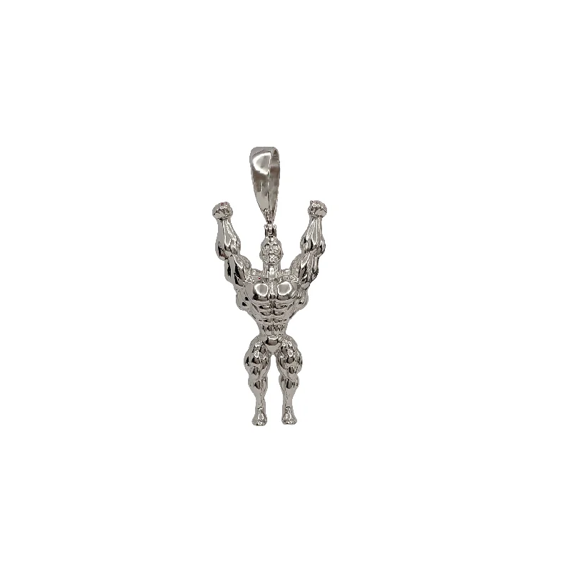 vintage pearl engagement ring Muscle Man Pendant (Silver)