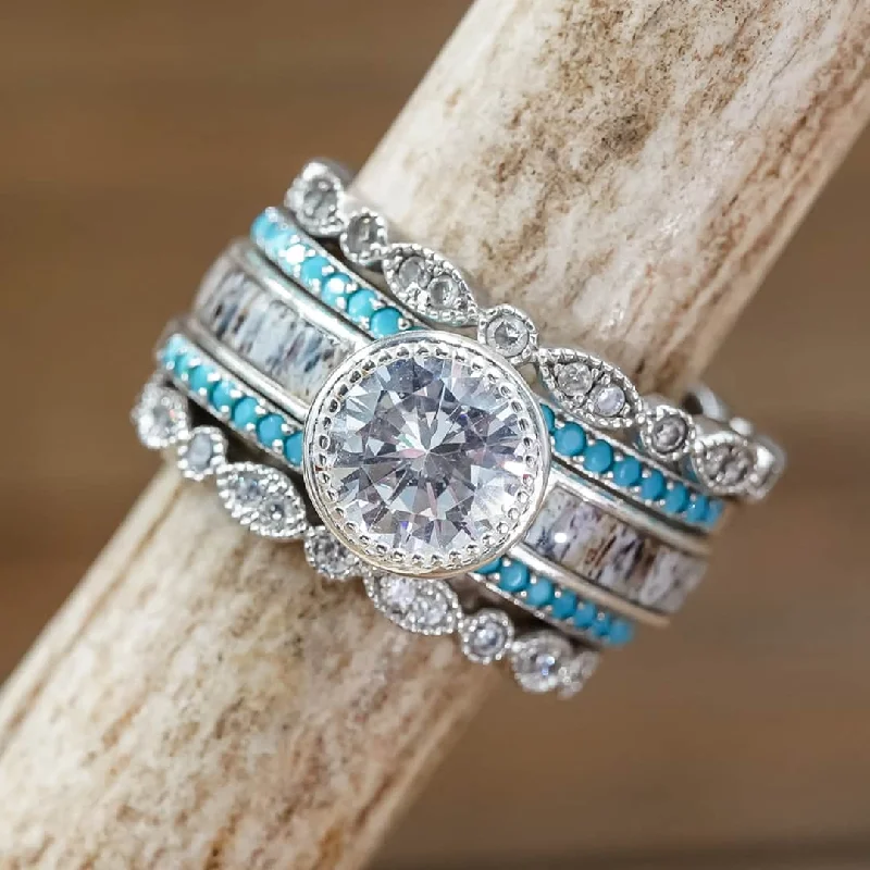 sapphire halo engagement ring The Savannah