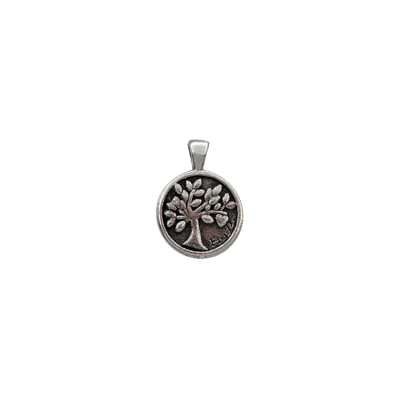 classic pearl choker necklace Tree of Life Pendant (Silver)